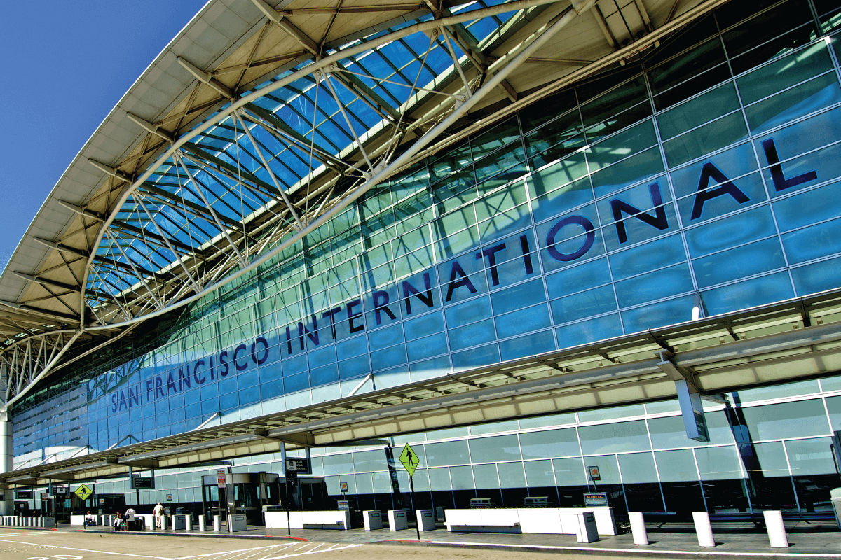 Terminal at Northern California San Francisco International SFO Airport