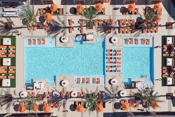 Casino Pool and Patio at a Northern California resort